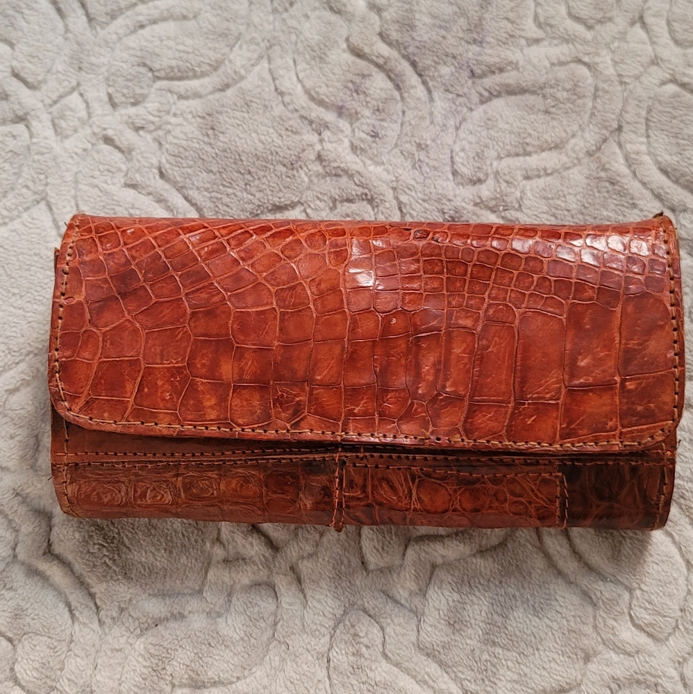 Crocodile skin wallet
